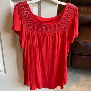 Women’s red dressy shirt